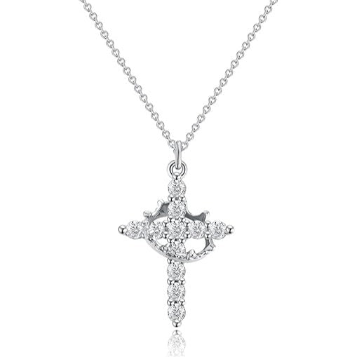 CROSS & CROWN NECKLACE